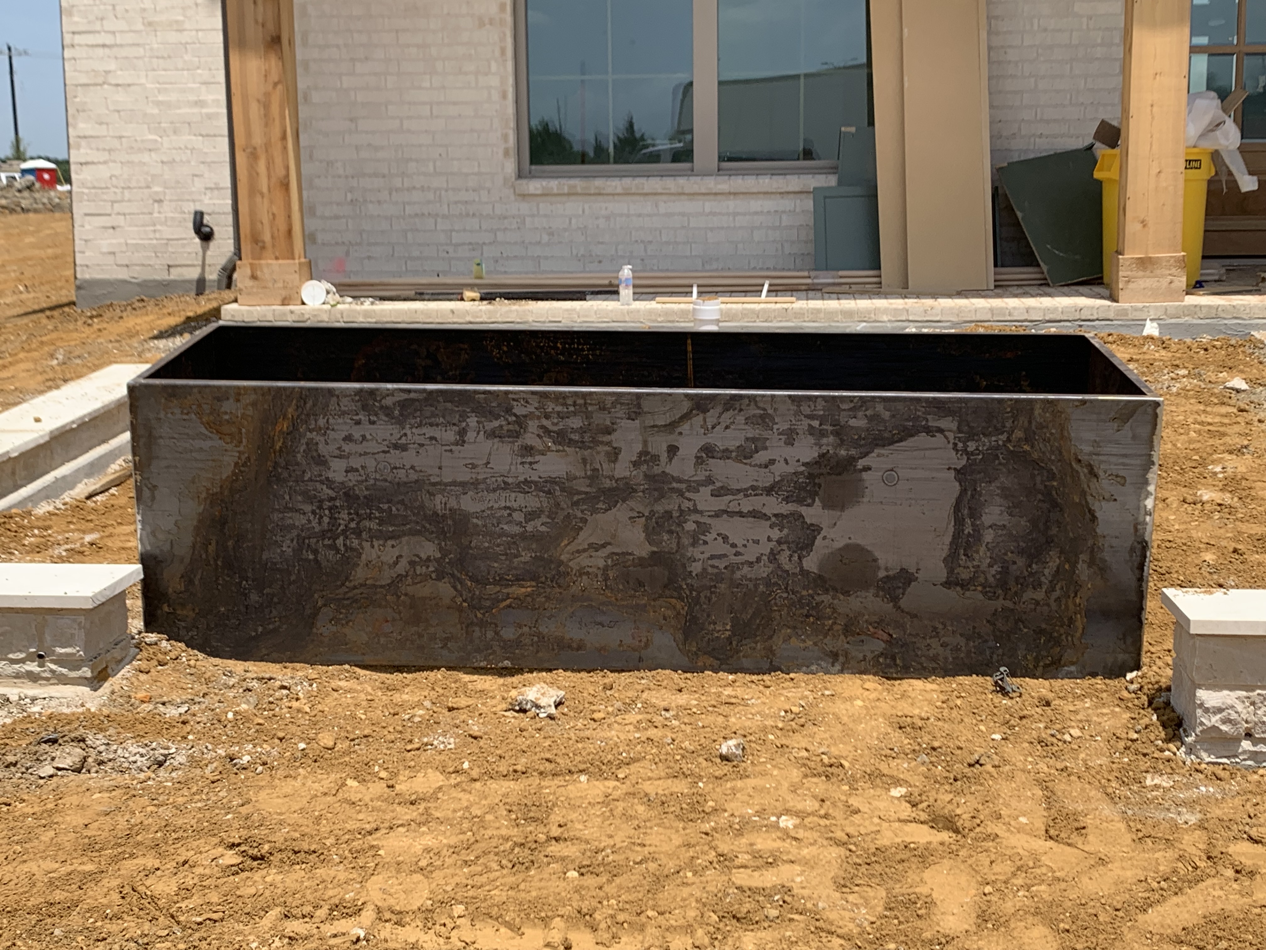 Tyler Perry project - Custom metal planters and features